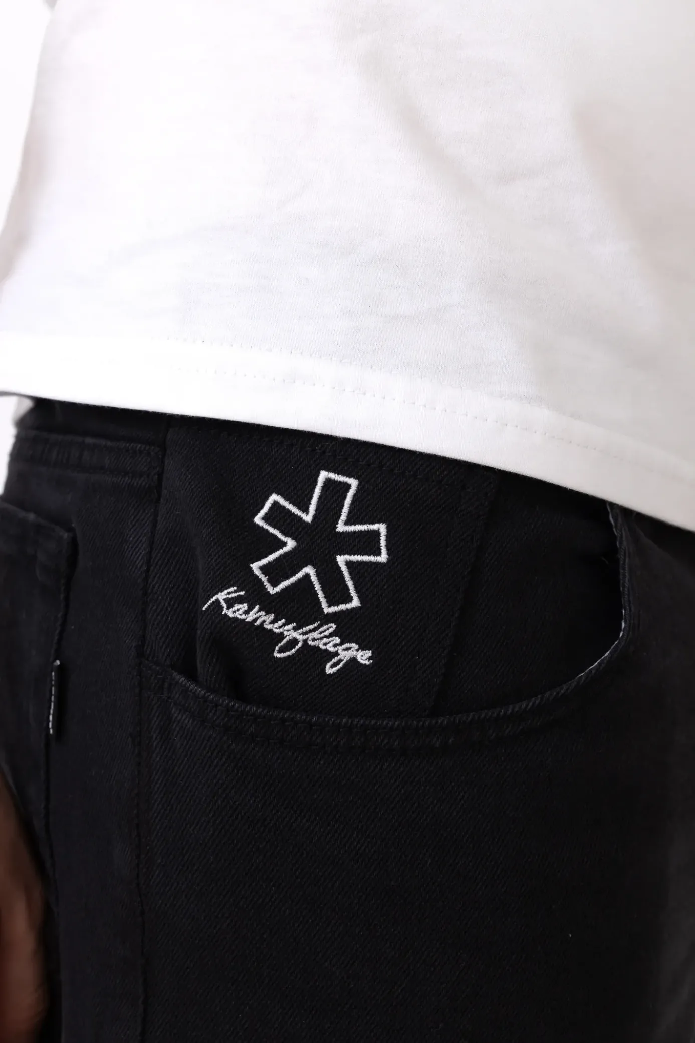 Online Spodnie Embroider Spodnie Baggy|Jeansy