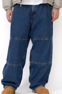 Clearance Spodnie Way Too Big Double Knee Spodnie Baggy|Jeansy