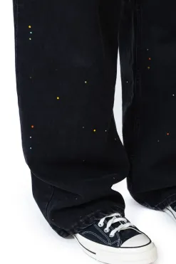 Outlet Spodnie Loose Crystal Spodnie Baggy|Jeansy
