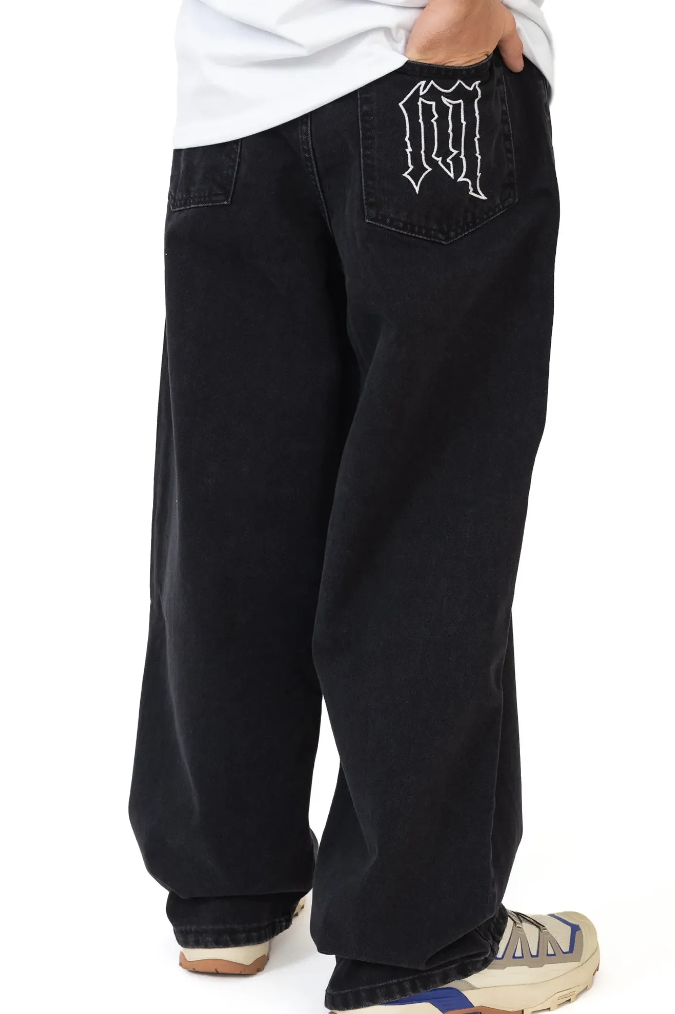 New Spodnie Loose Gothic Spodnie Baggy|Jeansy