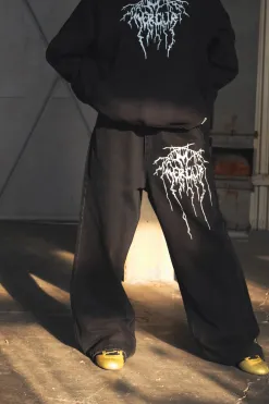 Hot Spodnie Loose Metal Spodnie Baggy|Jeansy