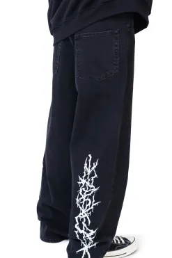 Hot Spodnie Loose Metal Spodnie Baggy|Jeansy