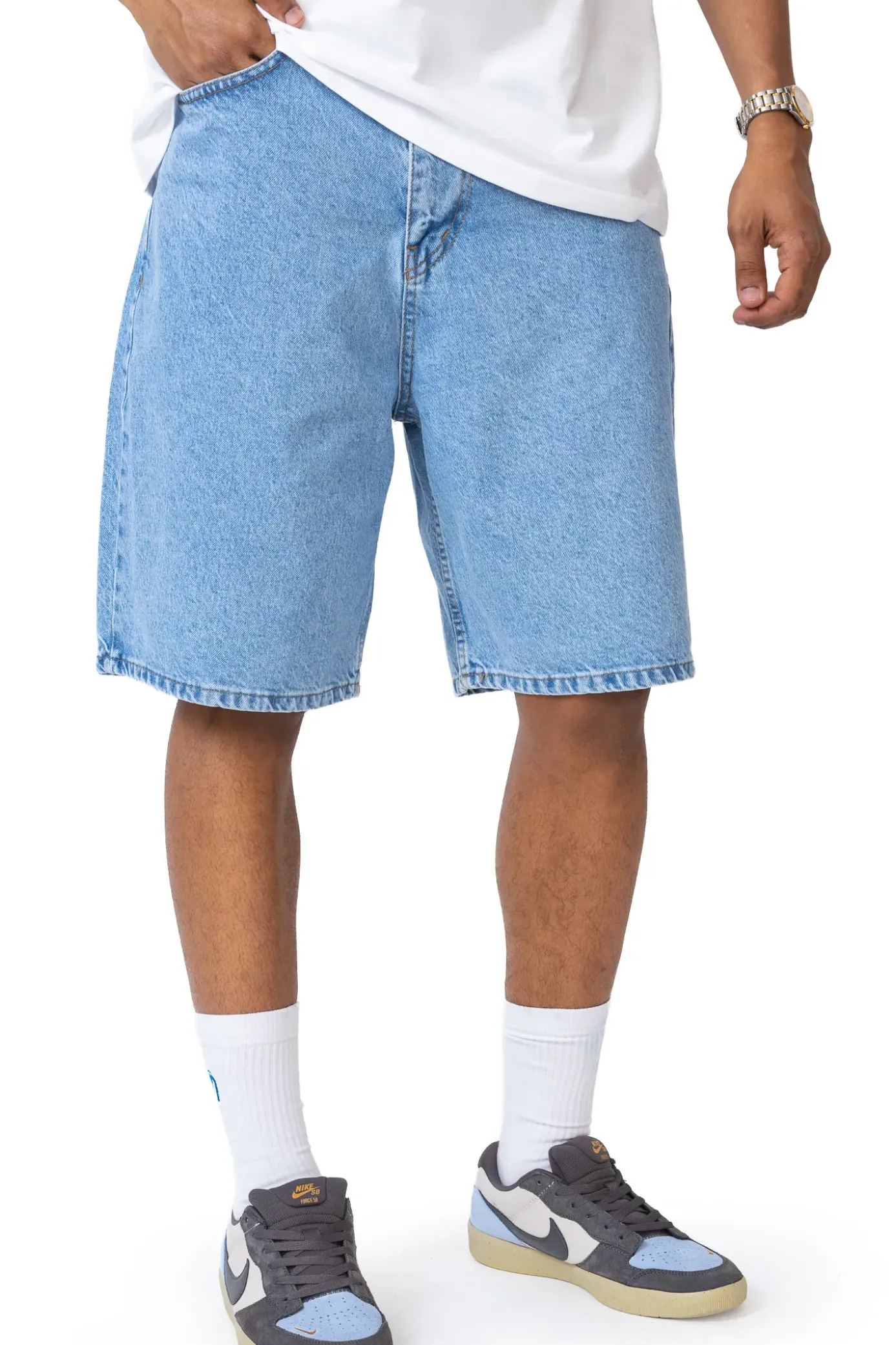 New Szorty Loose Monument Szorty Jeansowe|Jorts