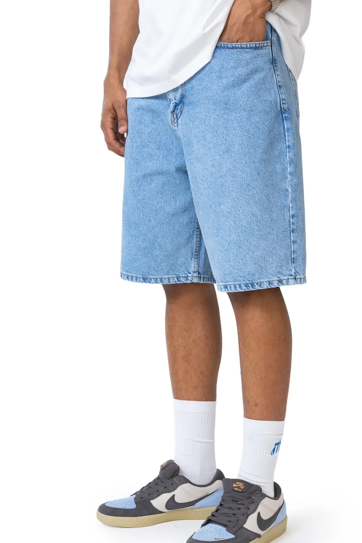 New Szorty Loose Monument Szorty Jeansowe|Jorts